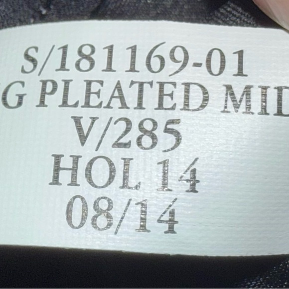 Banana Republic PLEATED CHIFFON MIDI SKIRT women’s size 8 black - Picture 12 of 12